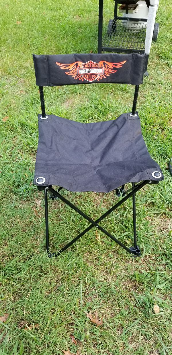 Harley Davidson Fold Up Chair With A Carrying Bag For Sale In Toms