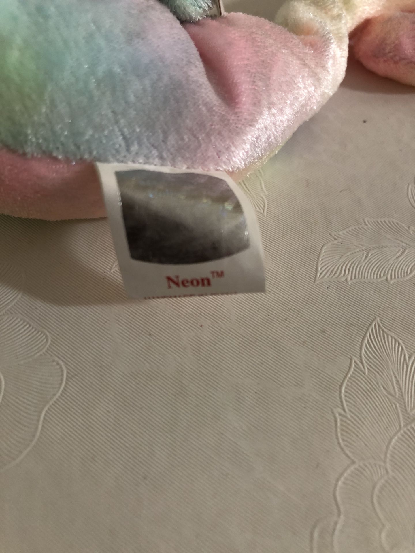Neon the seahorse beanie baby.