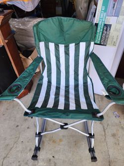 Folding Camp Chair with Cup Holders