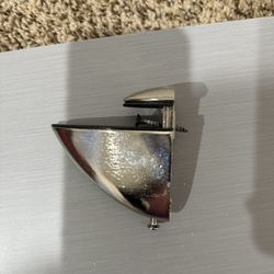 Adjustable Bracket for Wood/Glass Shelf Bracket Wall Mounted, Brushed Nickel, 2 Pack