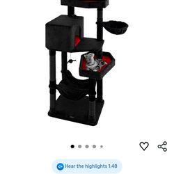 Goth cat tower & extras