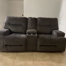 Electric Recliner Couch Set (4 Seats)