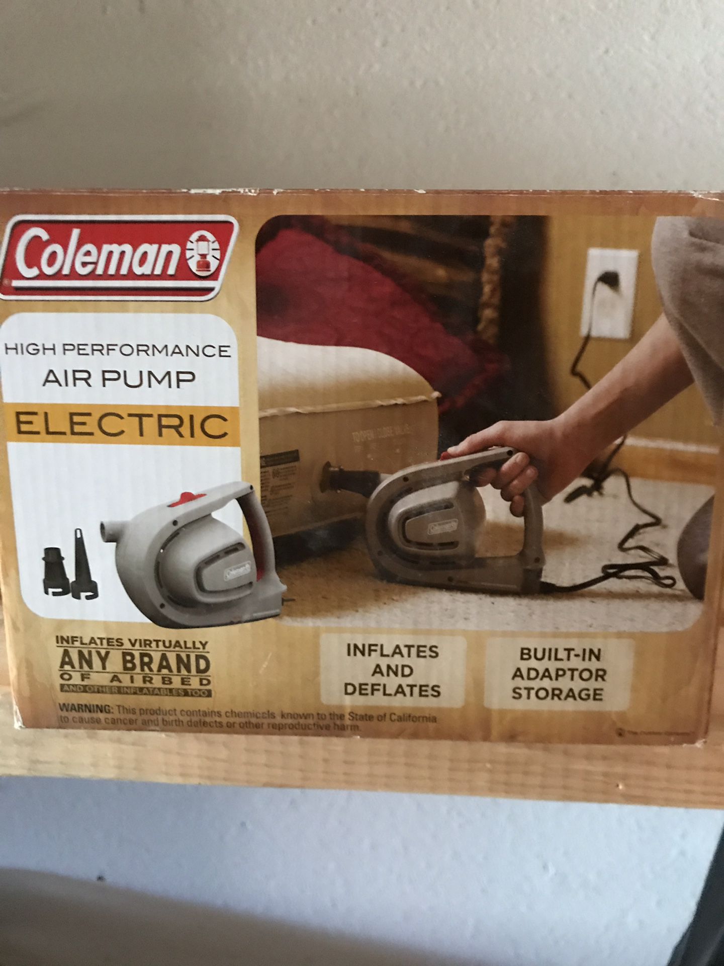 Electric handheld pump. Great for air mattresses!