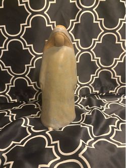 Vintage Signed  Jack Black 1984 Navajo Pottery Sculpture Woman w/ Basket Figurative Vase