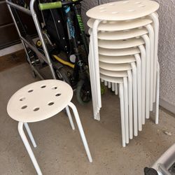 10 Stackable Stools