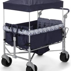 Safety 1st Summit 4-Seater Wagon Stroller with Canopy in Navy Ink