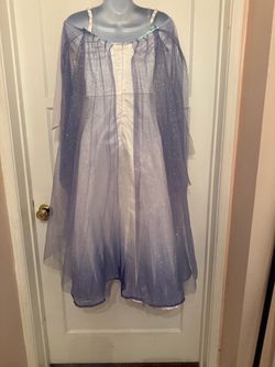 Elsa Frozen Princess Costume Dress Girl 12-14