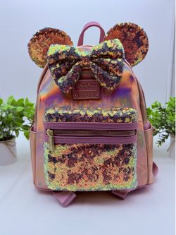 Loungefly Minnie Mouse EARidescent Mini Backpack
