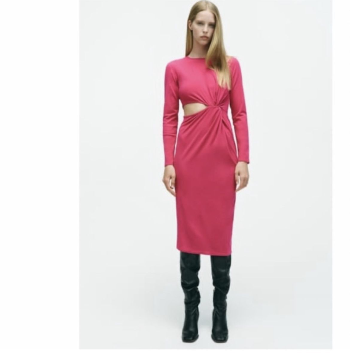 Zara Fuchsia pink dress. Xs-S