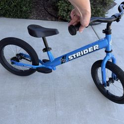Strider Bike (Blue) Toddler Bike Trainer No Pedals