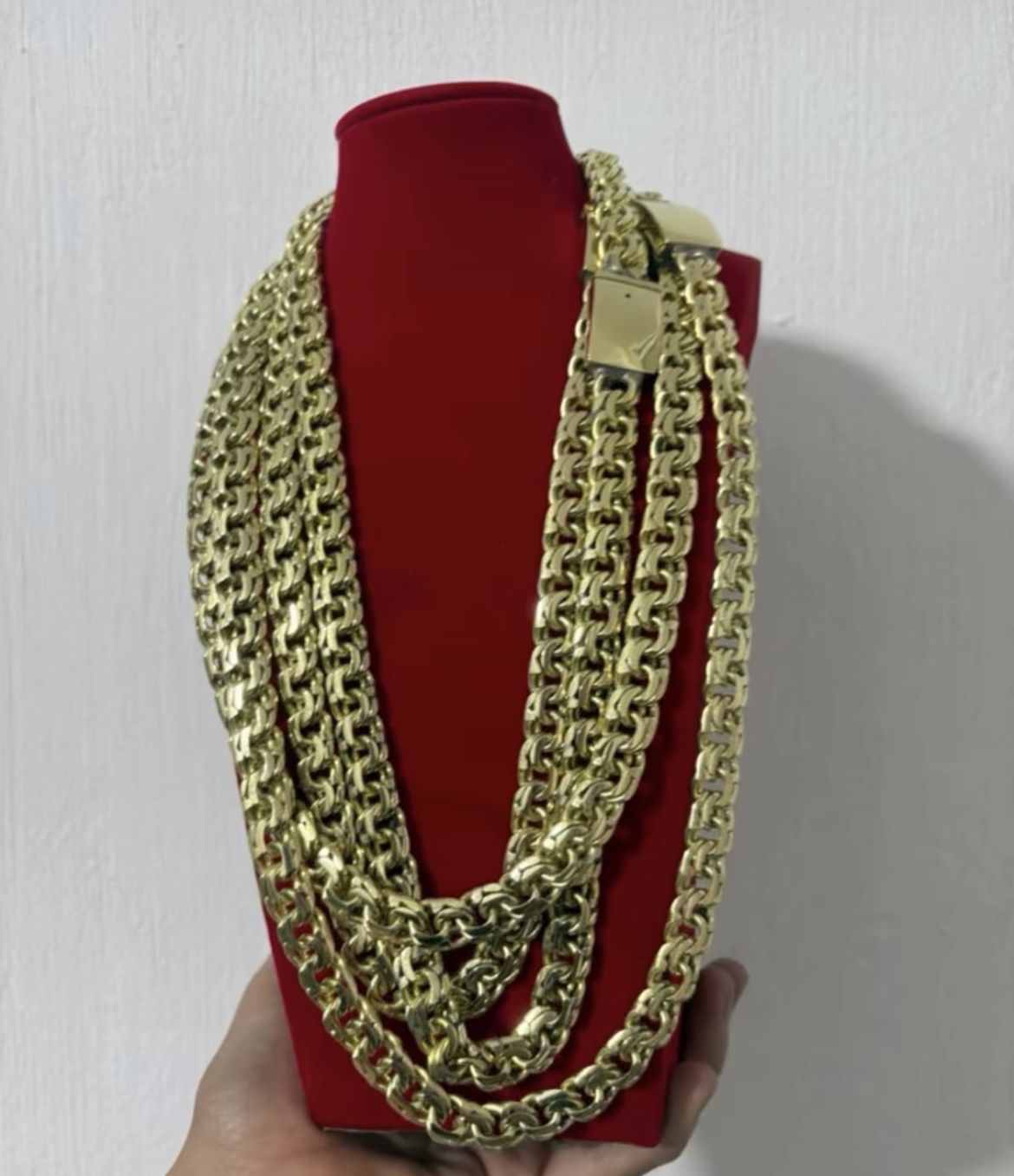 10k Gold filled chino link chains