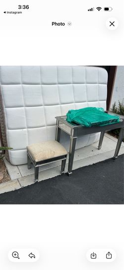 50bucks new mattress and vanity