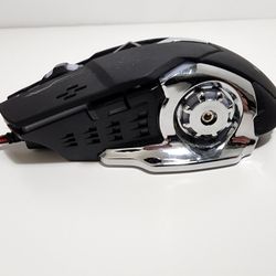 Mftek RGB Wired Gaming Mouse, USB Optical Computer Mice Ergonomic Gamer Laptop PC Mouse with 1200 DPI RGB Cool Breathing Light for Desktop Laptop