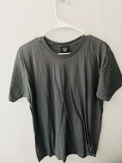 Hanes Perfect-T Jersey Cotton Gray L Men's Short Sleeve T-Shirt