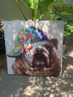 Bulldog painting