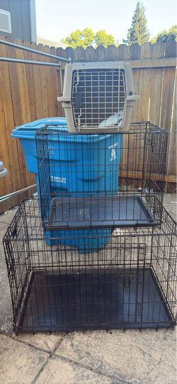 Large kennel small kennel small crate all for $50