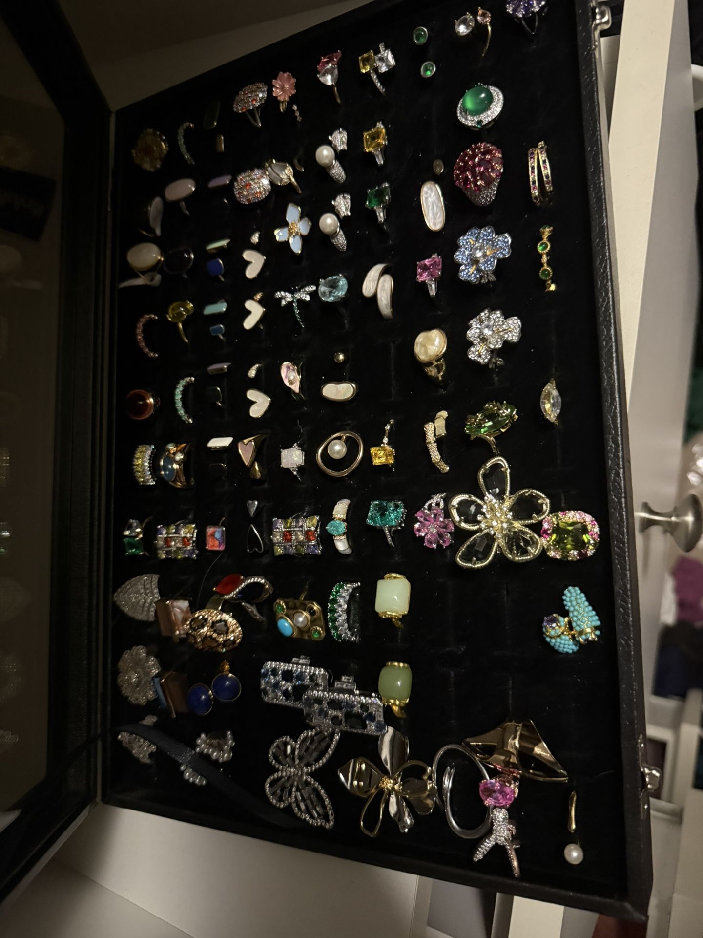 Jewerly Ring Collected Silver 60 Item