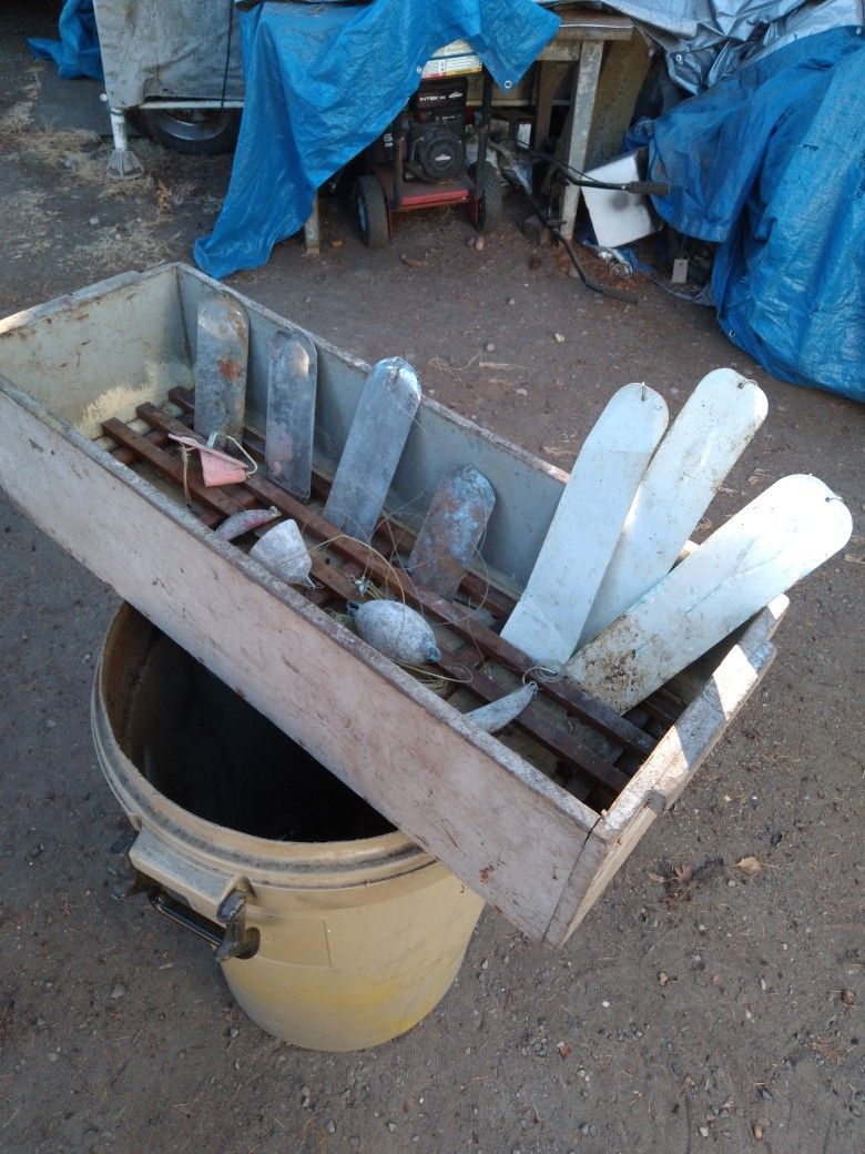 Fishing Vintage Homemade Fish Toolbox