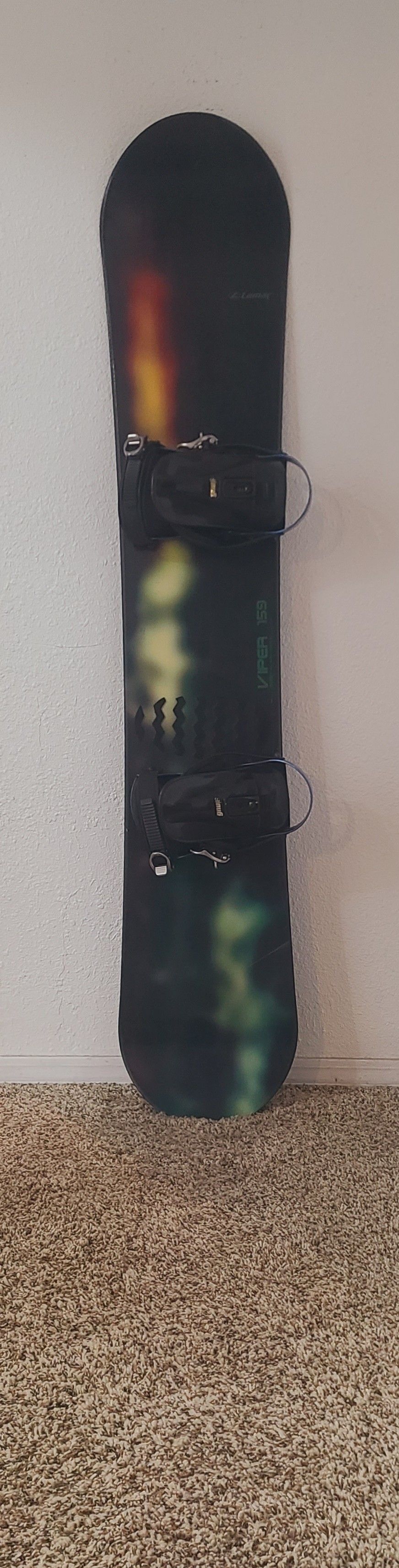 LAMAR "Viper" 159cm Snowboard + GNU Bindings sz. Large