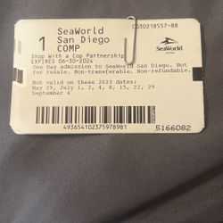 4 Sea World Tickets  Exp 6/30 