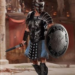 FREE! Gladiator 1/6 Box and Stand/Base ONLY Hot Toys