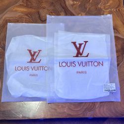 Set of 2 Louis Vuitton Zippable Plastic Dust Bags 