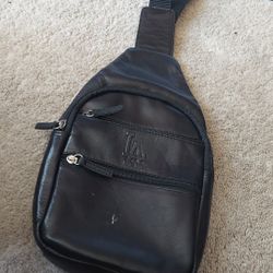 Los Angeles Dodgers Crossbody Sling Bag (Leather)