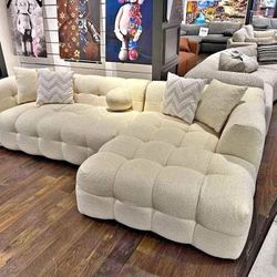 2 Piece L-SHAPE Sofa 
