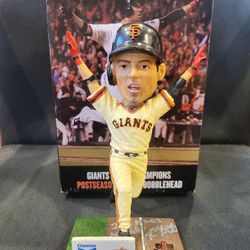 Travis Ishikawa signed bobblehead & stand