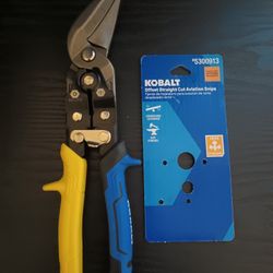 Kobalt brand -offset straight cut Aviation Snips- P/U North Everett 