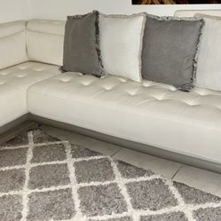 Sectional White
