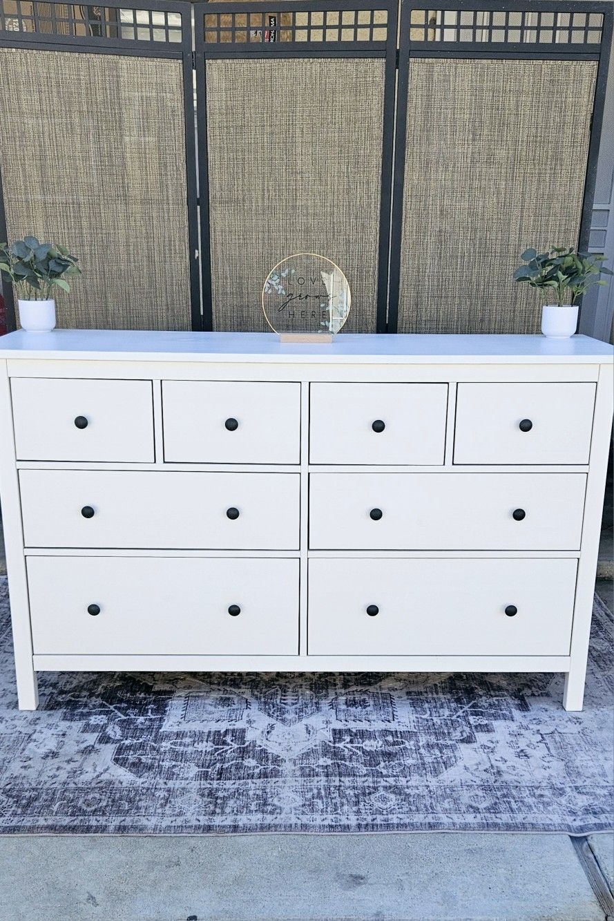 ikea 8 drawer dresser IKEA 8-Drawer Hemnes Dresser, Dark Grey