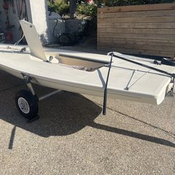 Laser Sailboat Complete Ready To Sail With Seitech Aluminum Dolly Cheap