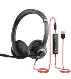 USB Headset with Microphone for PC
