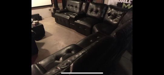 Power Reclining Sectional Couch