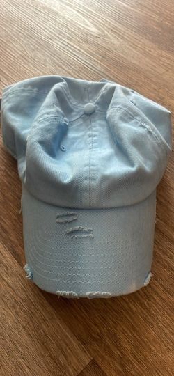 Light Blue Distressed Dad Hat