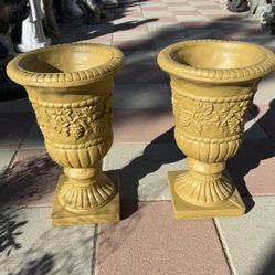 New Flower Pots Made Out Of Cement Perfect Gift 