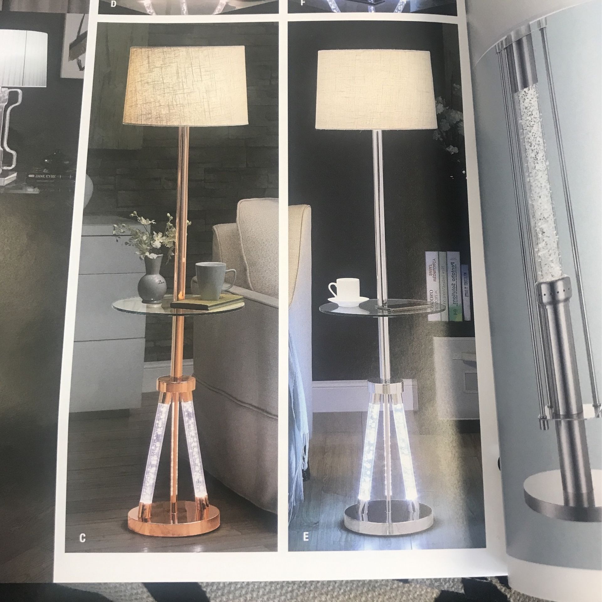 FLOOR LAMP /CROME FINISH