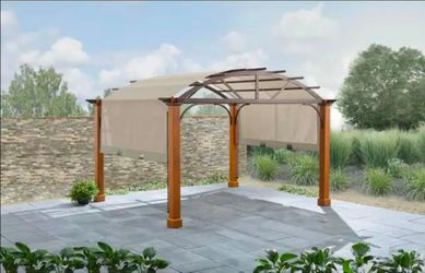 Hampton Bay Longford 10ft x 12ft Wood Pergola 1-Box Wooden Parts » only