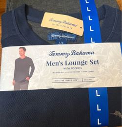 All Sizes Available: New With Tags Tommy Bahama Grey Lounge Set 2-Piece Set
