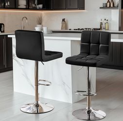 NEW IN BOX – Counter Height Bar Stools Set of 2 – Black – $75