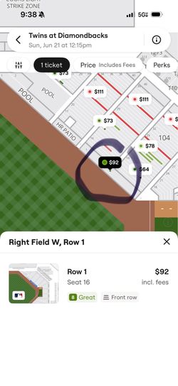 1 az dback ticket