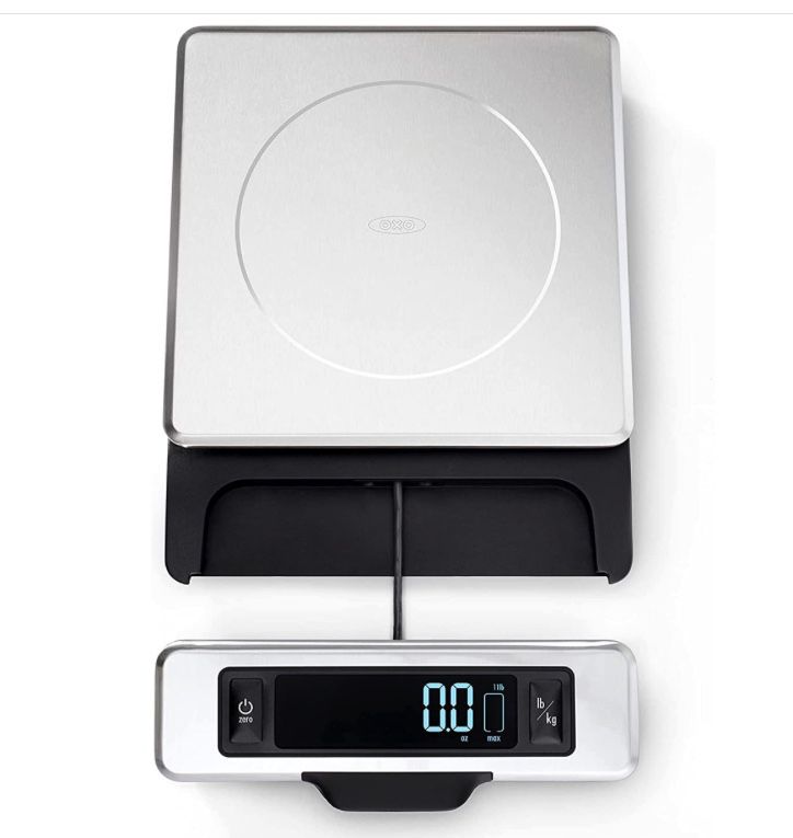 OXO Good Grips 11-pound Stainless Steel Food Scale with Pull-out Display 