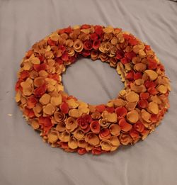 Fall Floral Decorative Wreath