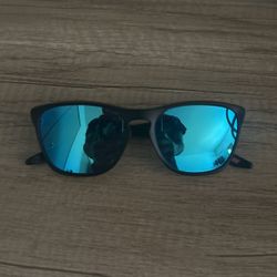 (NEW) Oakley Manorburn OO9479 Mirrored Eyewear Sunglass/Shades - Matte Black Blue Lense $100
