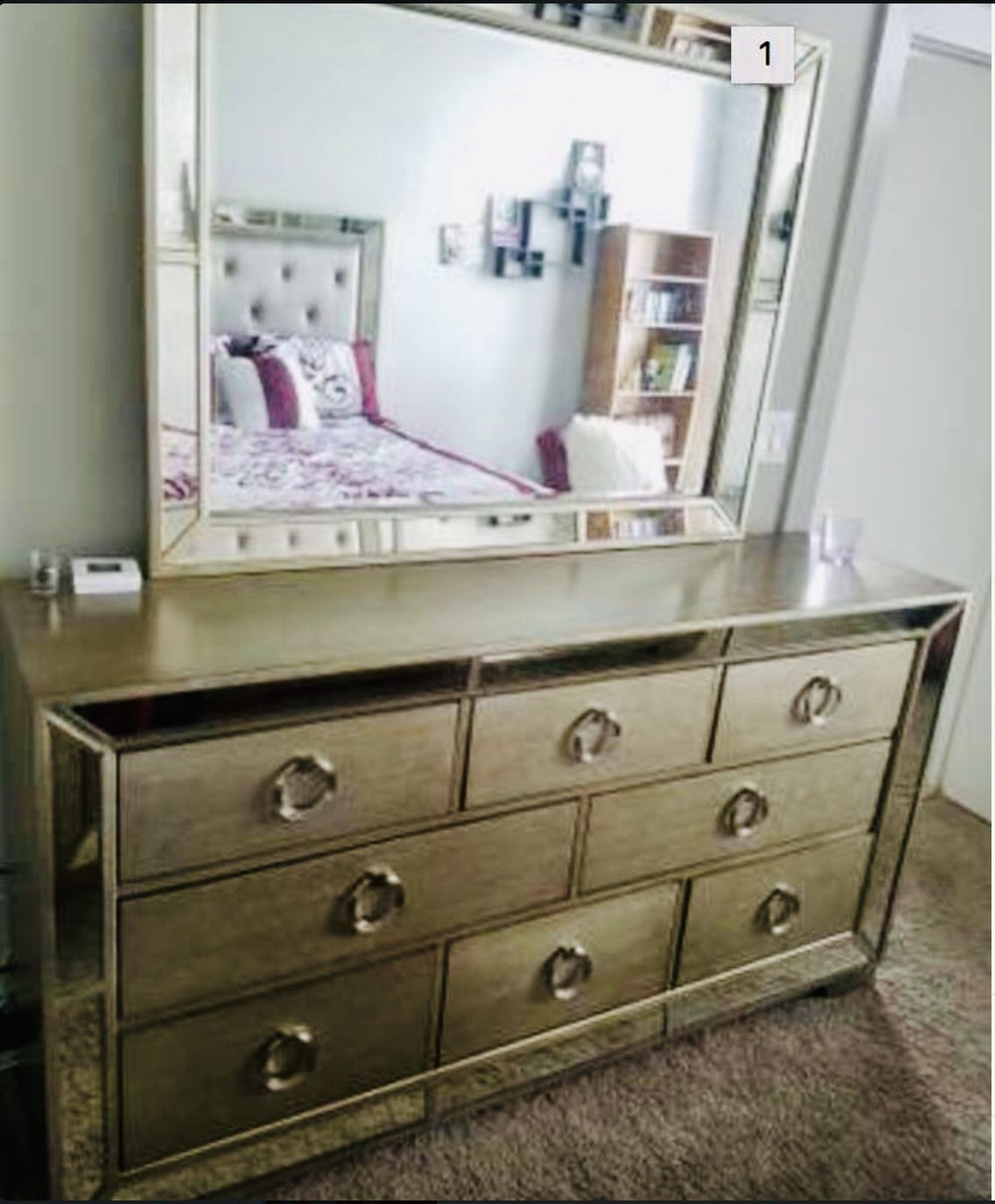 Angelina dresser and mirror