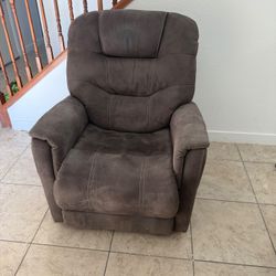 Chocolate Brown Lift Up Power Recliner