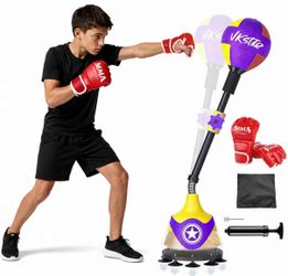 VKSTAR Kids Boxing Set with Stand and MMA Gloves
