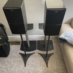 Klipsch Bookshelf Speakers & Stands