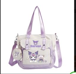 Kuromi Tote Bag with Crossbody Strap